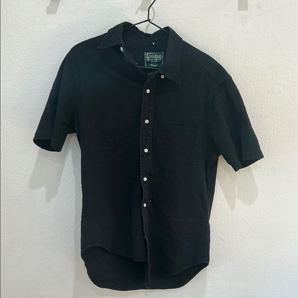 Gitman Brothers Black Seersucker Shirt